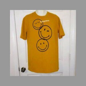 Smiley World Mustard Smiley Face Oversized t-shirt Size S/M